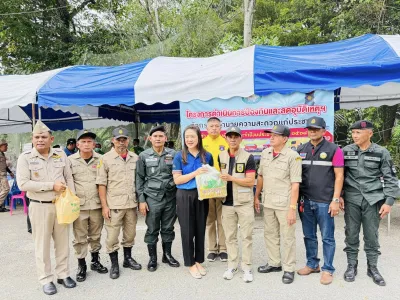 นายกองค์การบริหารส่วนตำบลบางปอ เป็นประธานในพิธีเปิดโครงการดำเนินการป้องกันและลดอุบัติเหตุทางถนนช่วงเทศกาลปีใหม่ประจำปีงบประมาณ 2568 ????️